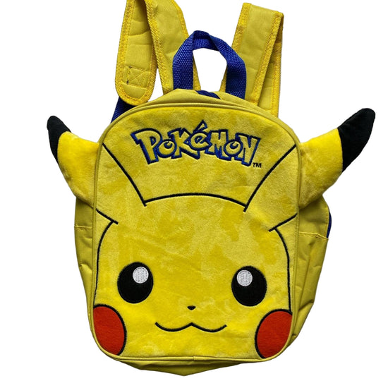 Pokemon Pikachu Yellow Backpack Bag