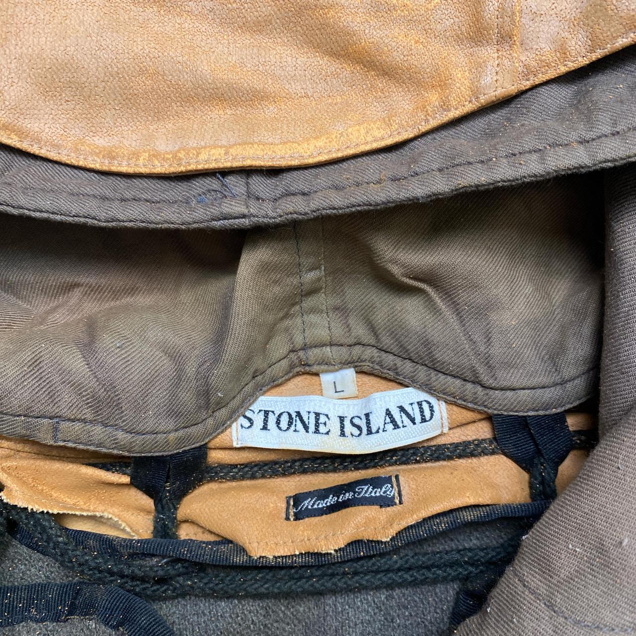 Stone Island Leather Brown Jacket (L)