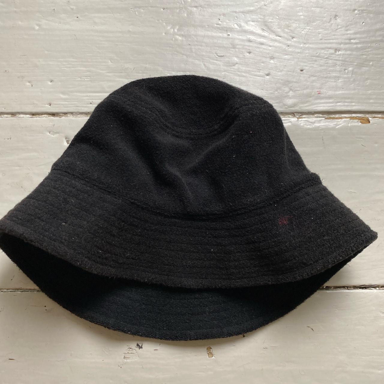 Kangol Black Flat Fleece Bucket Hat