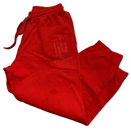 Hood Boyz Vintage 90’s y2k Red Baggy Jogger Bottoms  (2XL)