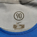 Nike Total 90 Vintage Bay Blue White and Grey Football Jersey T Shirt (M)