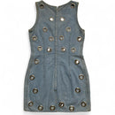 Ferretti Vintage Denim Curtain Womens Dress (S)