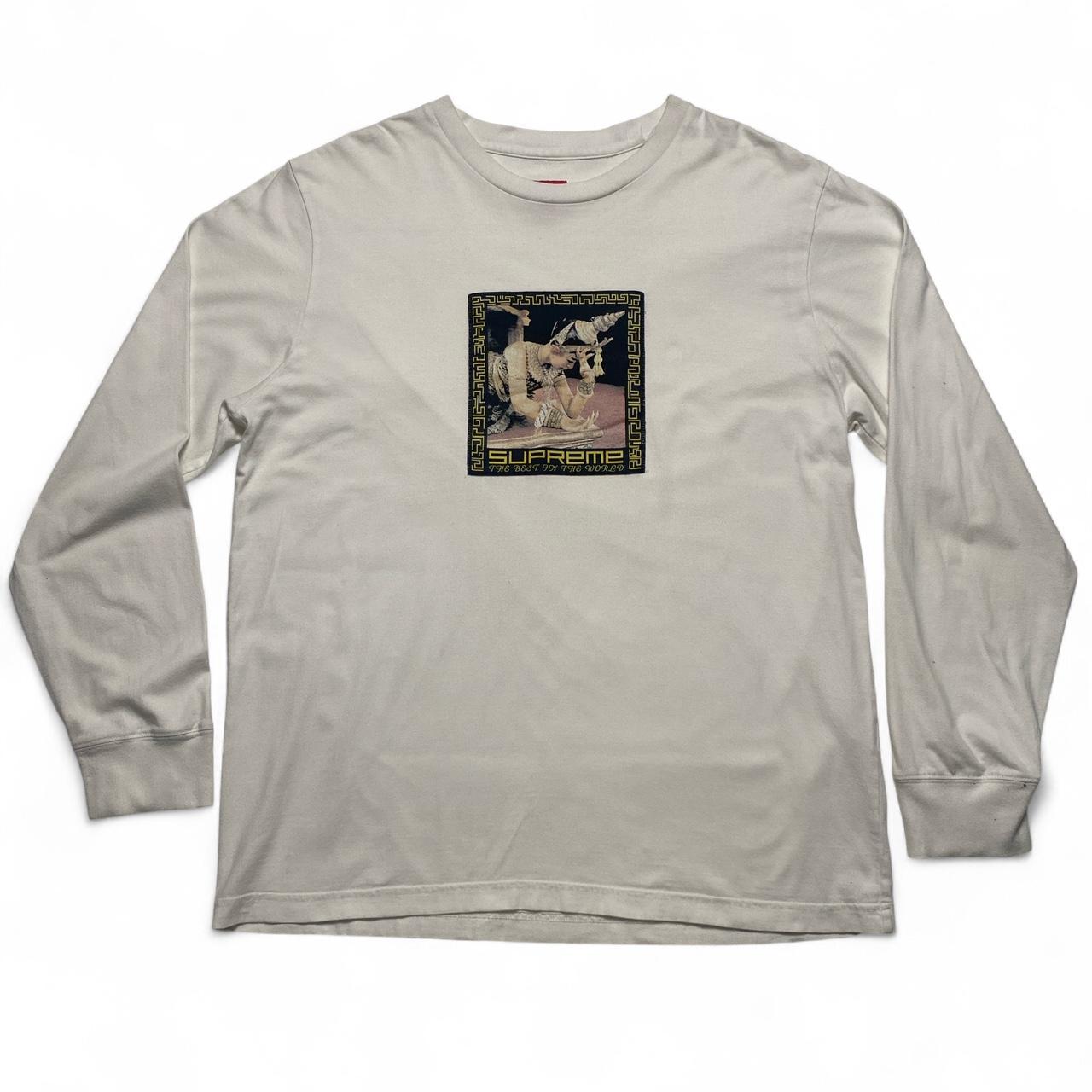 Supreme Best In The World Long Sleeve White T Shirt
