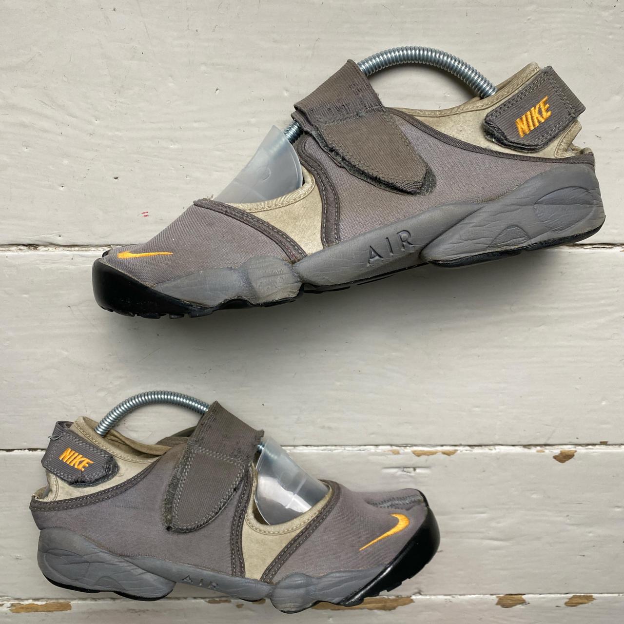 Nike Air Rift Vintage 2007 Grey and Orange Tabi Split Toe Shoes