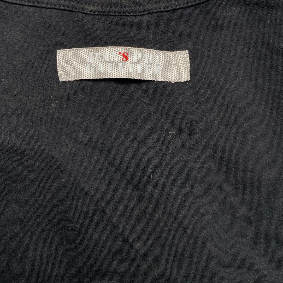 Jean Paul Gaultier Black and Silver T Shirt (M)