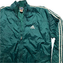 Adidas Green and White Vintage 90’s Padded Jacket (L)