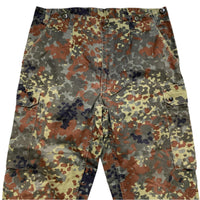 Vintage 1998 German GE Beklw Burg Military Camouflage Cargo Trousers Brown and Green (W 36)