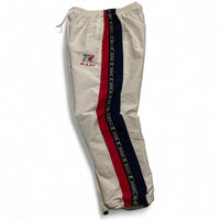 Karl Kani Vintage y2k 90’s Shell Trackpant Bottoms White Navy and Red