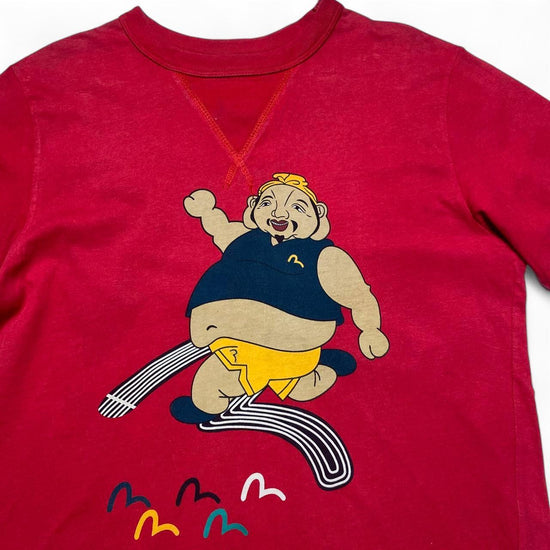 Evisu Vintage y2k Buddha Beijing 2008 T Shirt Red (M)