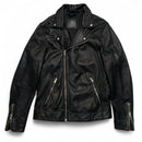 All Saints Black Leather Biker Jacket (S)