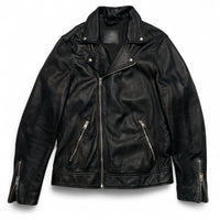 All Saints Black Leather Biker Jacket (S)