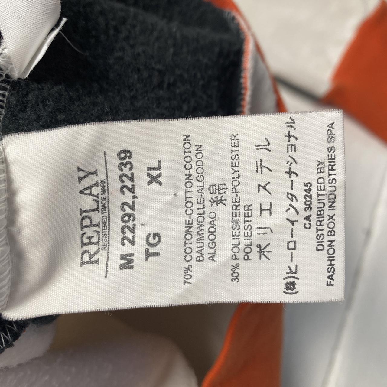 Replay White Navy and Orange Tracksuit Jacket (M)