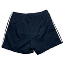 Adidas Navy and White Stripe Shell Shorts (XL)