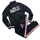 Trapstar London Shooters Black and Red Full Tracksuit (M)