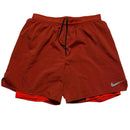 Nike Dri Fit Running Shorts Orange and Red (XL)