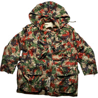 Camo Bretel CH Vintage Military Red Green and Brown Camouflage Jacket and Dungarees (L)