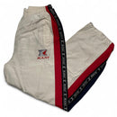 Karl Kani Vintage y2k 90’s Shell Trackpant Bottoms White Navy and Red