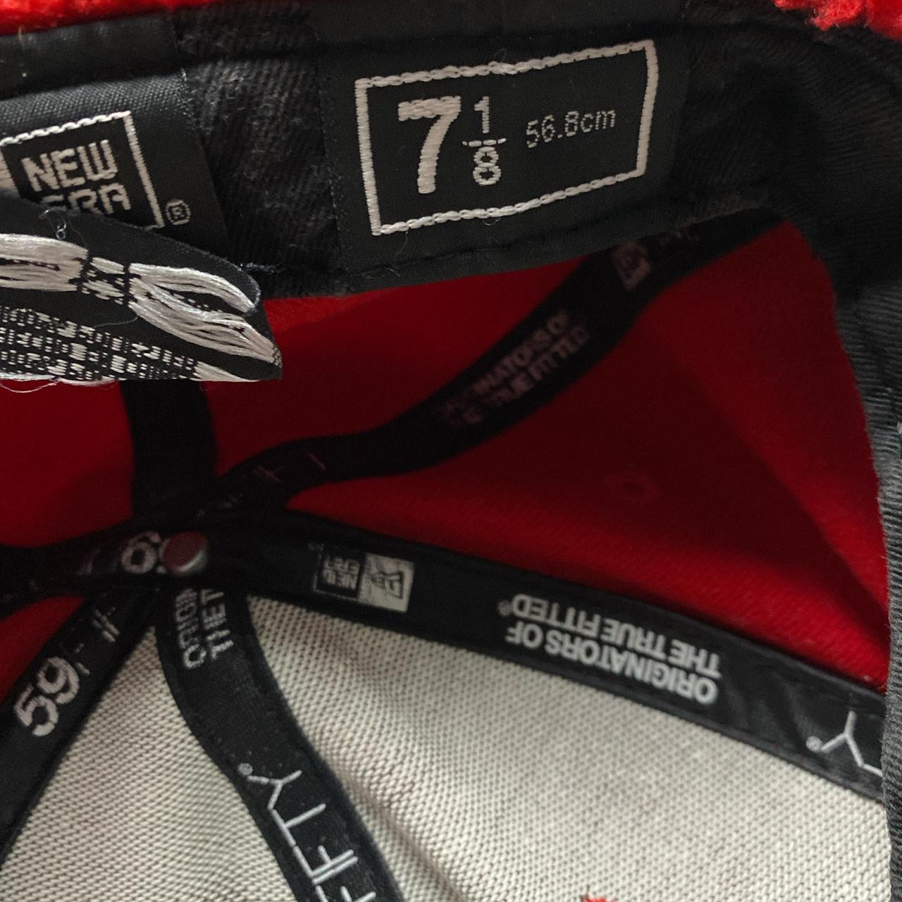New York Yankees Red and White Sherpa Dog Ear Trapper Hat (7 1/8)