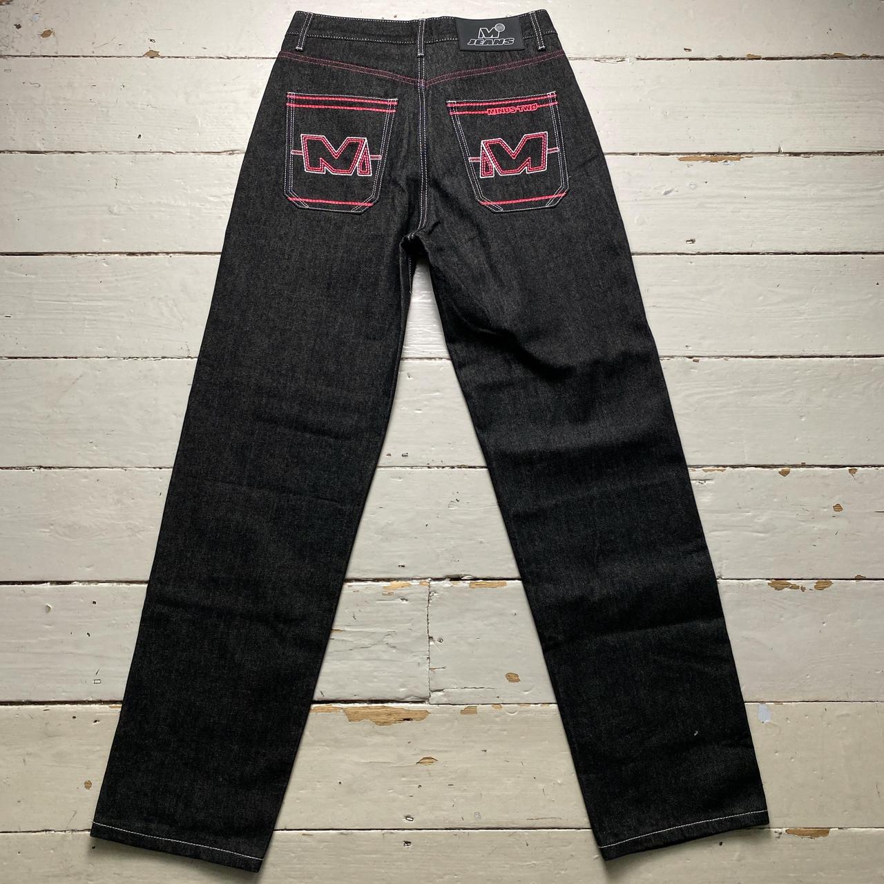 Minus Two Jeans Pink Embroidery Grey Jeans