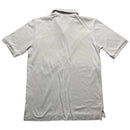 Yves Saint Laurent YSL Vintage White and Blue Repeat Logo Polo Short Sleeve Shirt (S)