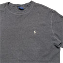 Ralph Lauren Polo Grey and White Waffle Knit Long Sleeve (XL)