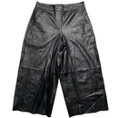 Allsaints Leather Wide Leg Trouser 3/4 Shorts (12)