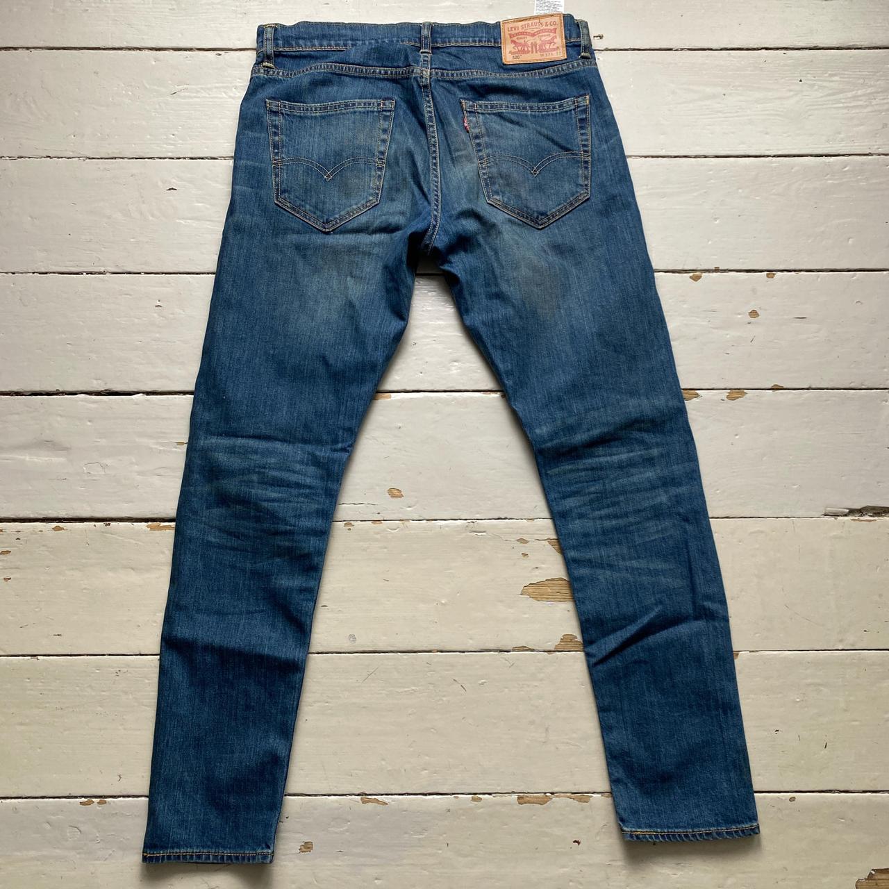 Levis 520 Navy Stonewash Jeans