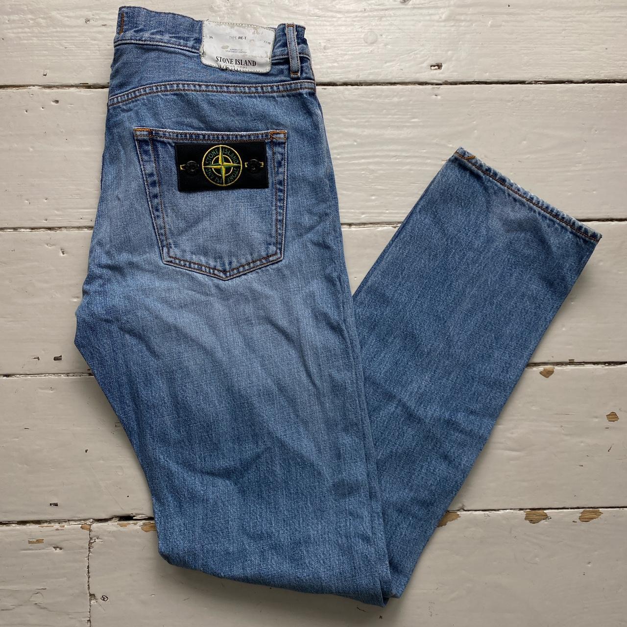 Stone Island Light Blue Slim Jeans