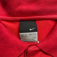Nike Arsenal Vintage Football Polo Shirt Red and White (2XL)