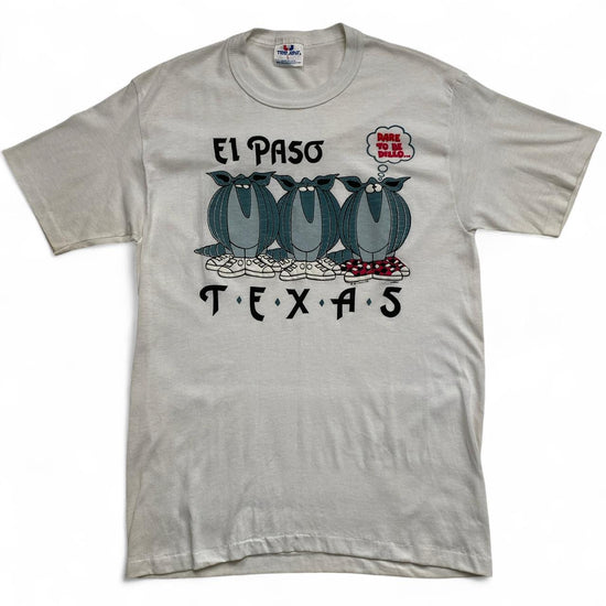 El Paso Texas Dare to be Dillo Vintage 90’s White T Shirt (L)