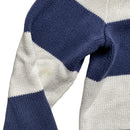Polo Ralph Lauren Navy and White Stripe Quarter Zip Jumper (S)