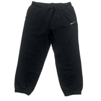 Nike Black and White Swoosh Baggy Joggers (2XL)