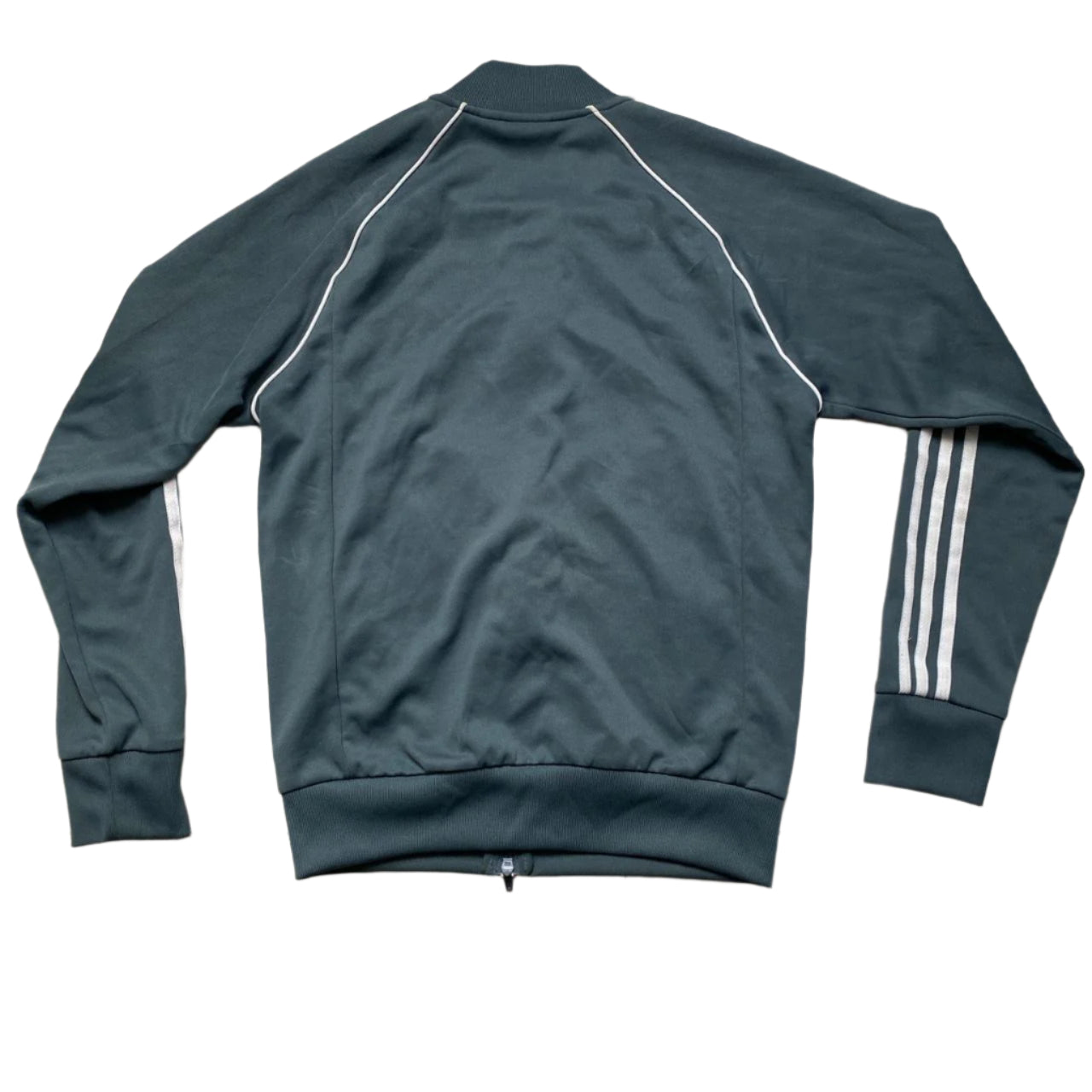Adidas SST Grey and White Stripes Tracksuit Jacket (S)