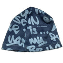 B Side Wale Adeyemi Blue Graffiti Beanie Hat