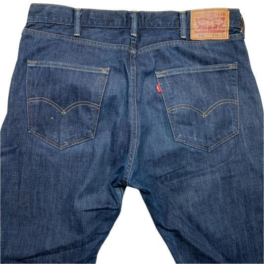 Levis 501 Dark Navy Baggy Jeans (38W)