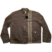 BTKA London Vintage Brown Bomber Jacket (L)