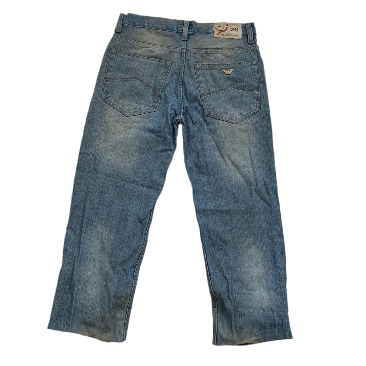 Armani Light Blue Fade Jeans/Shorts (34W)
