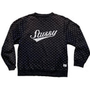 Stussy Black Polkadot Spellout Jumper Black and White (L)