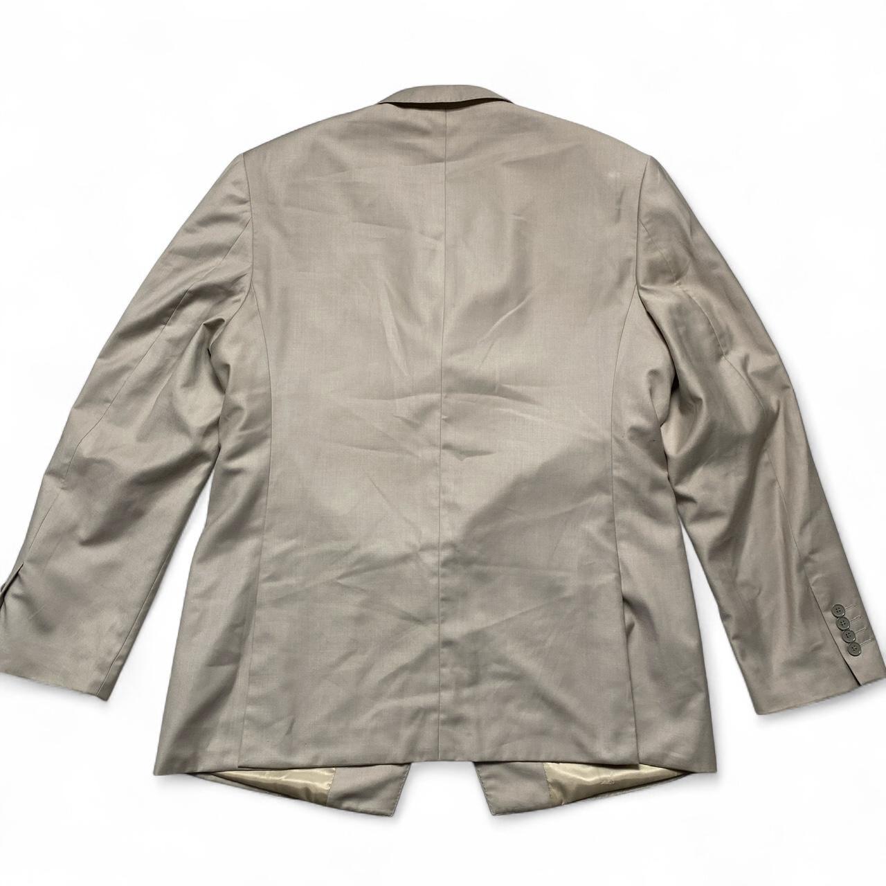 Armani Collezioni Cream Full Two Piece Suit Jacket and Trousers (XL)
