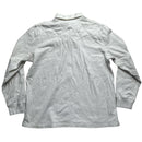 Polo Ralph Lauren White and Navy Rugby Polo Long Sleeve Shirt (XL)