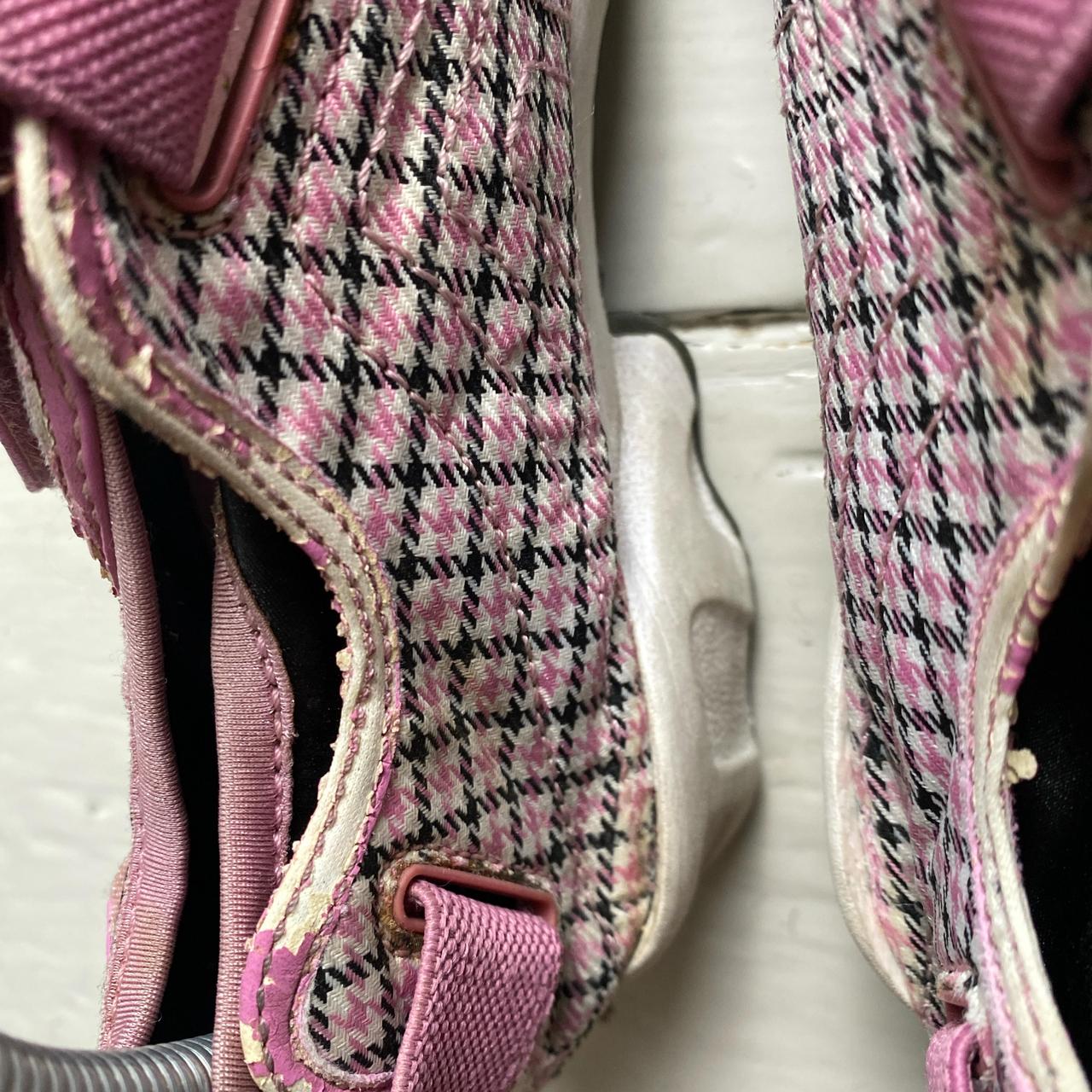 Nike Air Rift Pink White and Black Tweed Vintage 2005 Tabi Split Toe Shoes (UK 6.5)