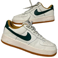 Nike Air Force 1 Cream White and Green ((UK 9)