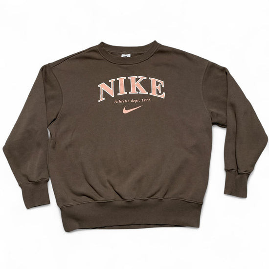 Nike Brown and Pink Womens Jumper (XS)