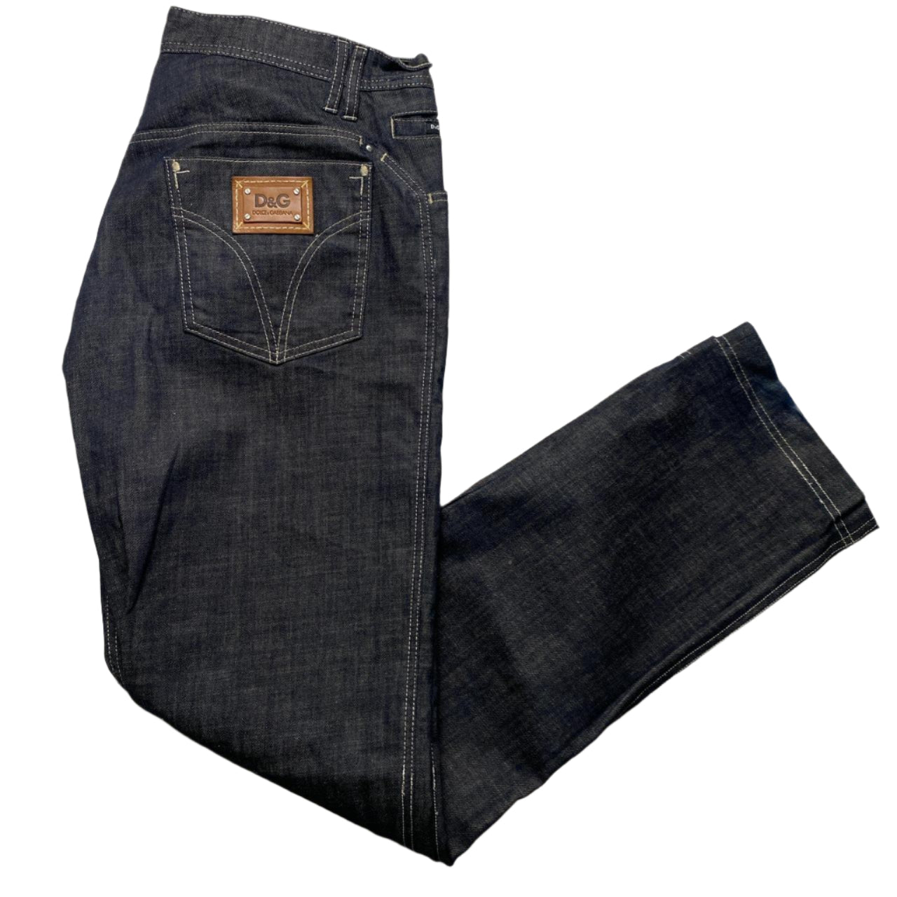 Dolce and Gabbana Vintage Baggy Indigo Navy Jeans (38W)