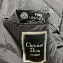 Christian Dior Vintage Grey Pin Stripe Two Piece Full Suit Jacket and Trousers (M)