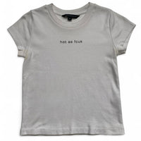 Hot as FCUK French Connection Womens White and Black Baby Tee Shirt (XS)