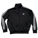 Adidas Originals Black and White Striped Tracksuit Jacket (2XL)