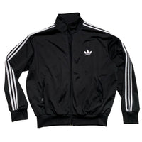 Adidas Originals Black and White Striped Tracksuit Jacket (2XL)