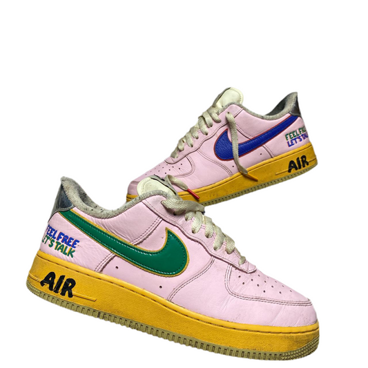 Nike Air Force 1 Feel Free Lets Talk Pink Foam (UK 8)