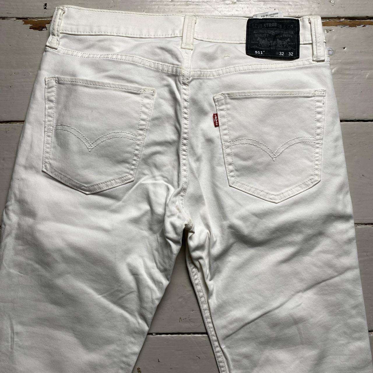 Levis 511 White Slim Jeans